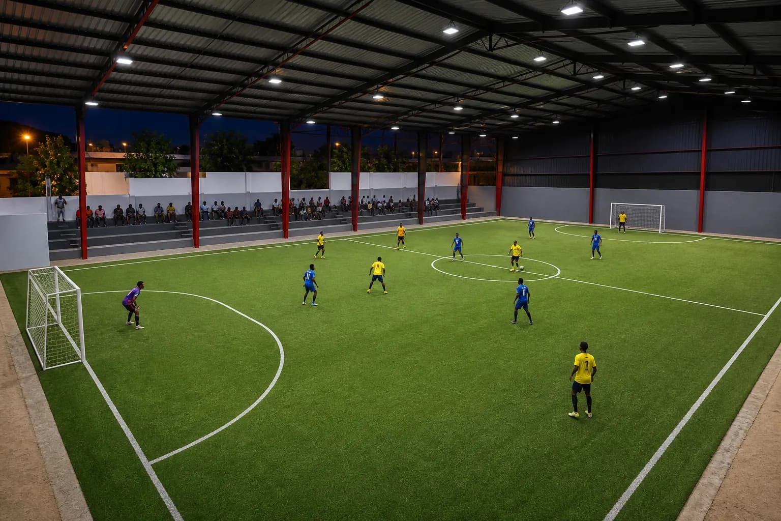 Ambiance du terrain Futsal couvert 2